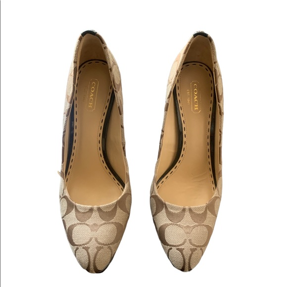 Coach logo print pumps - Picture 1 of 4